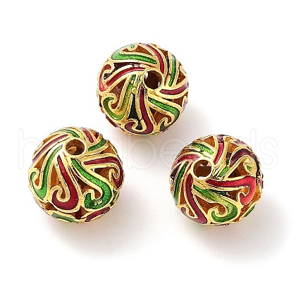 Alloy Enamel Beads ENAM-B001-03A-1