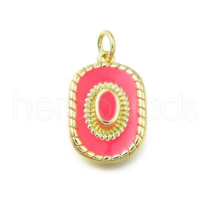 Brass Enamel Pendants KK-K400-20G-04-1