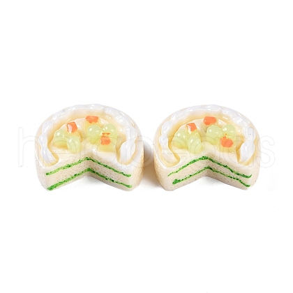 Opaque Resin Imitation Food Decoden Cabochons CRES-I032-02A-1