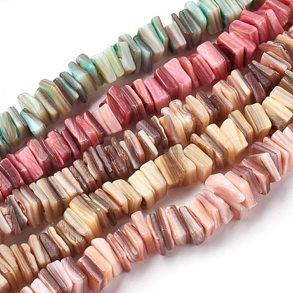 Freshwater Shell Beads Strands BSHE-O017-10-1