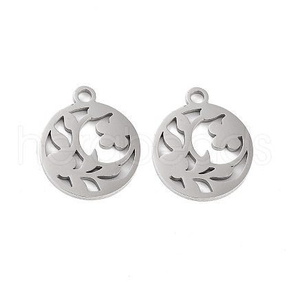 Non-Tarnish 316 Surgical Stainless Steel Charms STAS-C096-11D-P-1