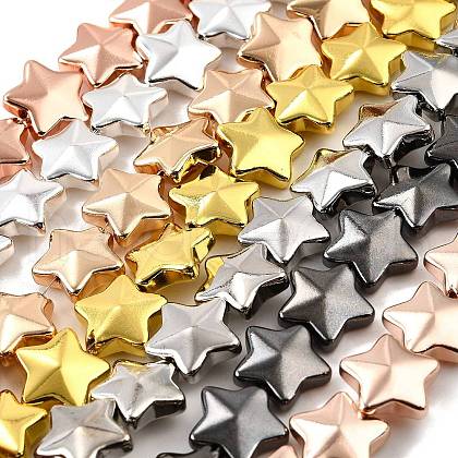 Electroplate Glass Beads Strands EGLA-V001-03-1