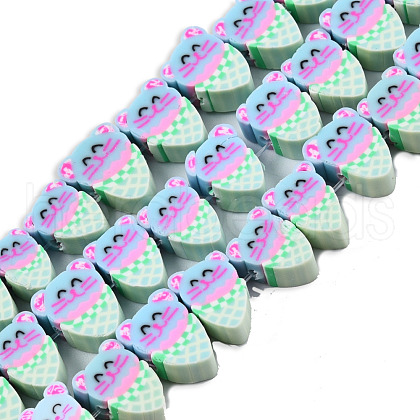 Handmade Polymer Clay Beads Strands CLAY-N008-067-B01-1