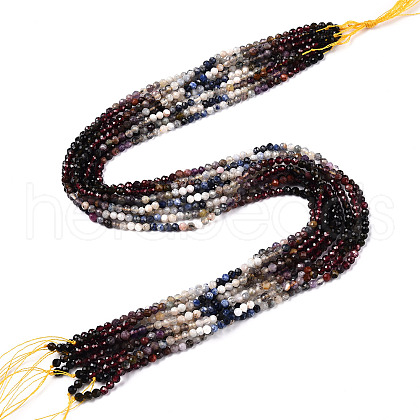 Natural Mixed Gemstone Beads Strands G-D080-A01-02-29-1