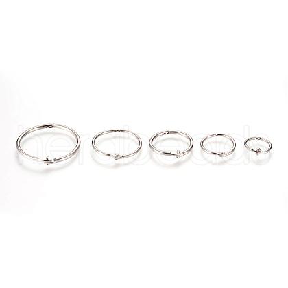 Iron Loose Leaf Book Binder Hinged Rings IFIN-T004-01P-1