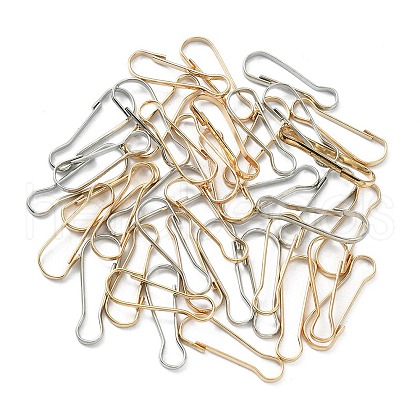 100Pcs 2 Colors Iron Keychain Clasp Findings IFIN-YW0003-38A-1