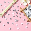 900Pcs 15 Styles White and Black Acrylic Beads SACR-YW0001-67-5