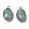 Natural Amazonite Pendants G-Q998-020B-2