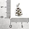 Brass Glass Charms KK-V011-31P-3