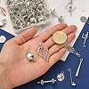 100Pcs 10 Styles Tibetan Style Alloy Pendants TIBEP-CJ0001-90-4