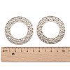 Tibetan Style Alloy Linking Rings TIBE-Q035-055AS-NR-3