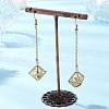 Shell Pearl Dangle Earrings EJEW-TA00625-1