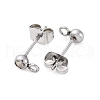 304 Stainless Steel Stud Earring Findings STAS-V003-10P-01-2