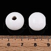 Spray Painted Round Natural Schima Wood Beads WOOD-A018-14mm-30-4