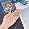 Beebeecraft 40 Pairs 4 Style Moon & Star 304 Stainless Steel Stud Earring Findings STAS-BBC0002-41-3
