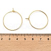 Brass Hoop Earrings Findings IFIN-R211-01G-3