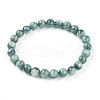 Natural Kyanite Round Beads Stretch Bracelets Women Men BJEW-T022-06B-2