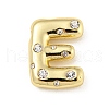 Brass Micro Pave Clear Cubic Zirconia Pendants KK-E093-04G-E-1