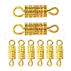 20Pcs Brass Screw Clasps KK-YW0002-40G-1