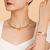 Iron Colorful Enamel Daisy Tassel Bracelets & Earrings & Necklaces Sets for Women QZ4077-3
