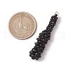 Glass Seed Beaded Baseball Bat Pendants PALLOY-MZ00552-02-2