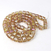 Electorplated Glass Beads EGLA-E006-3T-2