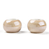 Handmade Porcelain Beads X-PORC-Q219-13x9-F13-2
