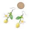 Handmade Glass Seed Beaded Dangle Earrings EJEW-MZ00477-4
