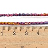 Baking Painted Synthetic Non-magnetic Hematite Beads Strands G-C136-I01-01-4