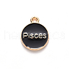 Alloy Enamel Pendants X-ENAM-S124-01B-08H-3