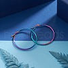304 Stainless Steel Big Hoop Earrings EJEW-F105-07M-3