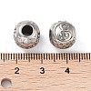 304 Stainless Steel Rhinestone European Beads STAS-A092-10E-P-3