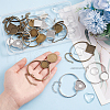 GOMAKERER DIY Blank Dome Alloy Bracelet Making Kits DIY-GO0002-22-3