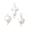 3Pcs 3 Styles Acrylic Connector Charms PALLOY-JF02732-02-1