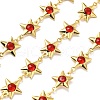 Brass Glass Link Chains CHC-R001-06G-05-1