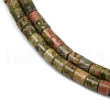 Natural Unakite Beads Strands G-G202-A03-02-4
