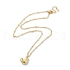 Initial Letter Brass Pendant Necklaces NJEW-A015-21G-J-2