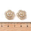Brass Micro Pave Cubic Zirconia Beads KK-A259-11G-01-3