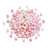 Opaque Glass Round Seed Beads GLAA-TAC0025-07B-06-1