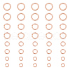 40Pcs 4 Styles Brass Jump Rings KK-LP0001-36-1