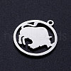 Tarnish Resistant 201 Stainless Steel Pendants STAS-S105-JN362-2-2