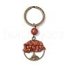 7Pcs Natural Gemstone Keychains KEYC-JKC01222-4