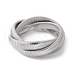 304 Stainless Steel Stretch Bracelets BJEW-A031-01E-P-1