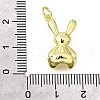 Brass Micro Pave Cubic Zirconia Pendants KK-V007-21G-3