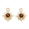Sun Alloy Resin Pendants PALLOY-N177-05G-1