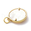 Brass Micro Pave Clear Cubic Zirconia Pendants X-ZIRC-L091-084G-2