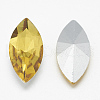 Pointed Back Glass Rhinestone Cabochons RGLA-T083-9x18mm-22-2