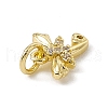 Brass Micro Pave Cubic Zirconia Charms ZIRC-F132-21G-3