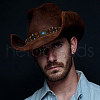 CRASPIRE 6Pcs 6 Styles Imitation Leather Southwestern Cowboy Hat Belt AJEW-CP0007-22-6