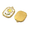 304 Stainless Steel Enamel Pendants STAS-D369-12G-2